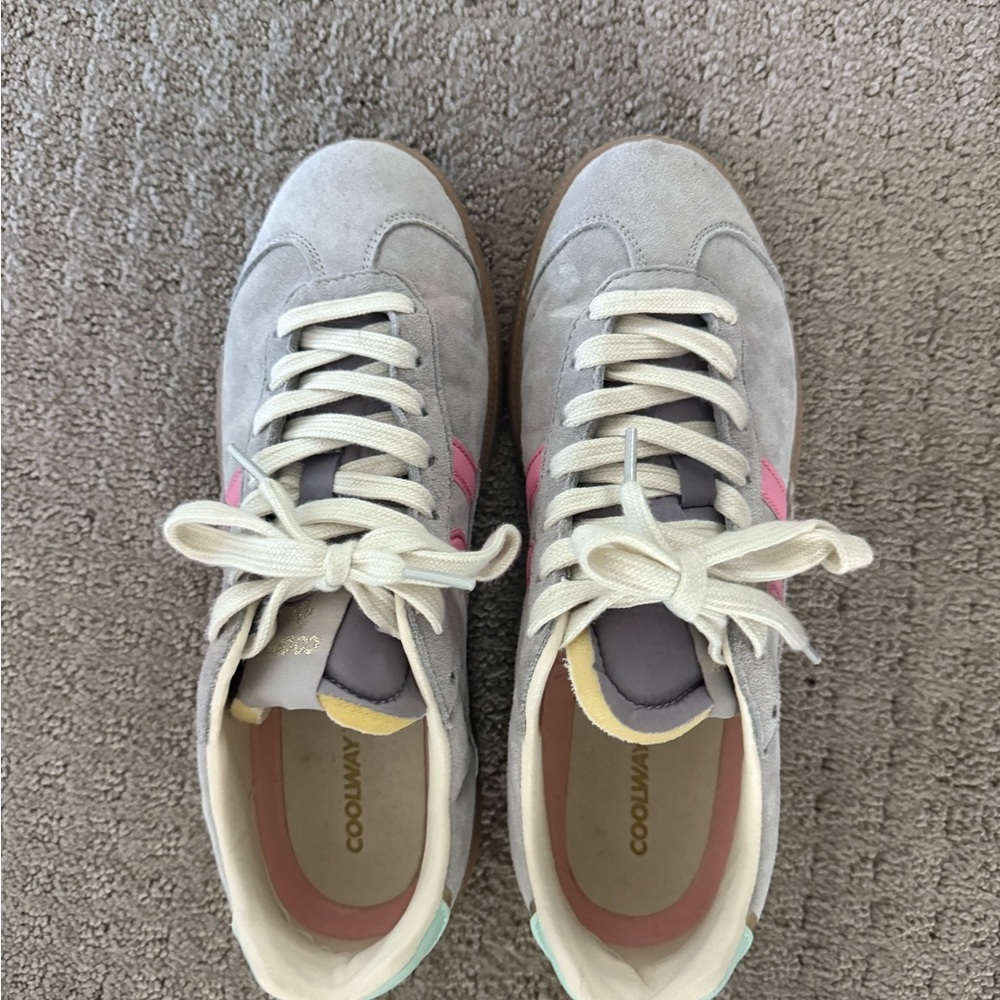 Coolway Gray and Pink Sneakers